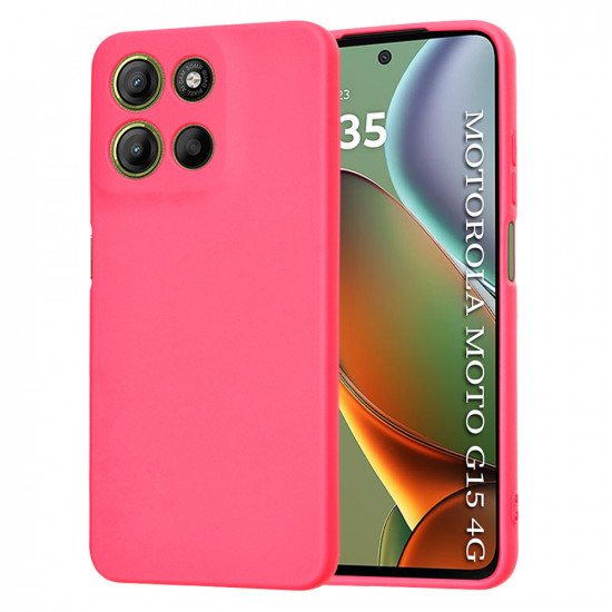Techsuit SoftFlex Motorola Moto G15 / G15 Power Hot Pink