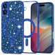 Techsuit Luxury Glitter MagSafe iPhone 17 Deep Blue