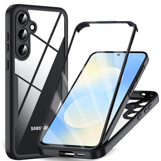 Techsuit ColorVerse 360 Series + Screen Protector Samsung Galaxy S25 FE Black