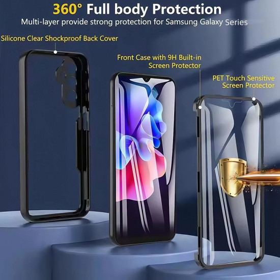 Techsuit ColorVerse 360 Series + Screen Protector Samsung Galaxy S25 FE Black