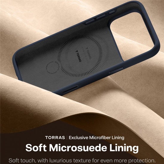 Torras QPRO Silicone Series iPhone 17 Pro Max Navy Blue Torras QPRO Silicone Series iPhone 17 Pro Max Navy Blue