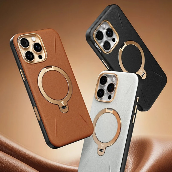 Torras QPRO Leather Series iPhone 17 Pro Max Brown Torras QPRO Leather Series iPhone 17 Pro Max Brown