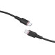 Acefast C2-03 USB-C to USB-C zinc alloy silicone charging data cable black