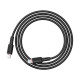 Acefast C2-03 USB-C to USB-C zinc alloy silicone charging data cable black