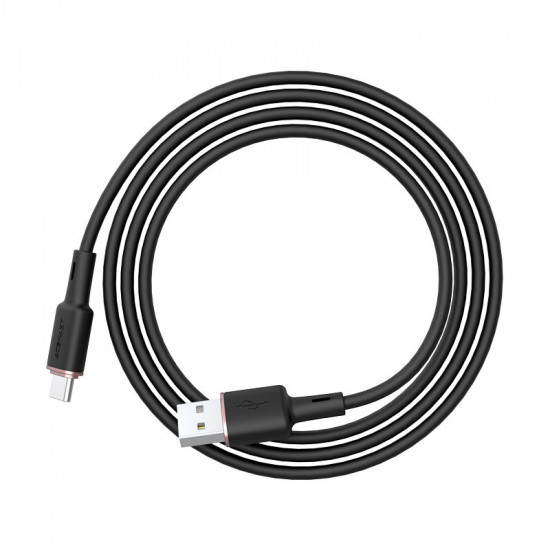 Acefast C2-04 USB-A to USB-C zinc alloy silicone charging data cable black