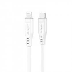 Acefast C3-01 USB-C to Lightning TPE charging data cable white