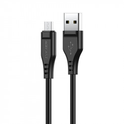Acefast C3-09 USB-A to Micro-USB TPE charging data cable black Acefast C3-09 USB-A to Micro-USB TPE charging data cable black