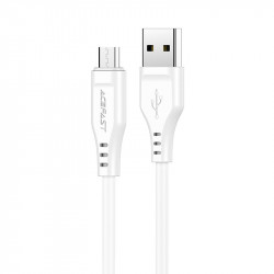 Acefast C3-09 USB-A to Micro-USB TPE charging data cable white Acefast C3-09 USB-A to Micro-USB TPE charging data cable white