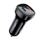 Acefast B4 digital display 66W(USB-C+USB-A) dual port car charger black Acefast B4 digital display 66W(USB-C+USB-A) dual port car charger black
