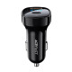 Acefast B4 digital display 66W(USB-C+USB-A) dual port car charger black Acefast B4 digital display 66W(USB-C+USB-A) dual port car charger black