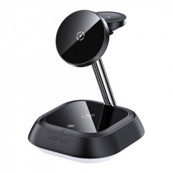 Acefast E16 LED 3-in-1 wireless charger black