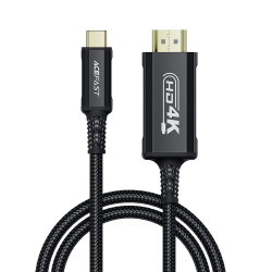 Acefast Video Cable (C1 10) Type C to HDMI, 4k@60Hz, Plug and Play, 1.8m Black Acefast Video Cable (C1 10) Type C to HDMI, 4k@60Hz, Plug and Play, 1.8m Black