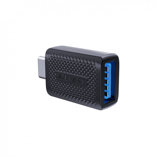 Acefast Adapter (J1) Type C to USB 3.0, 5Gbps, Fast Charging, Data Transmission Black