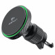Acefast Car Holder with Wireless Charging (D33) for iPhone, Magnetic Grip, for Air Vent, Qi2, LED Light, 15W Black