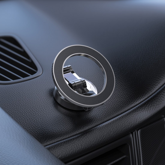Acefast Car Holder (D20) Magnetic Ring, 360Β° Rotation, for Dashboard, Universal, Adjustable Metal Gray
