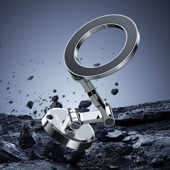 Acefast Car Holder (D20) Magnetic Ring, 360Β° Rotation, for Dashboard, Universal, Adjustable Metal Gray