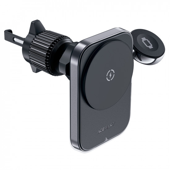 Acefast  Car Holder with Wireless Charging (D18)  for iPhone, 2in1 Wireless Fast Charging, for Air Vant, Lock Clip  Black