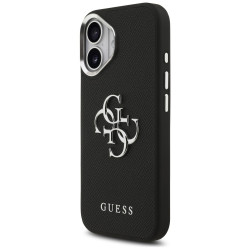 Case Guess Grained Big 4G Classic Logo for iPhone 17 black