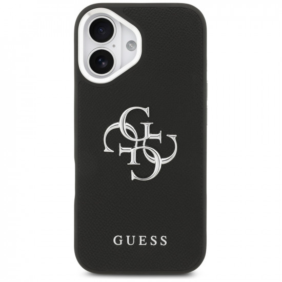 Case Guess Grained Big 4G Classic Logo for iPhone 17 black