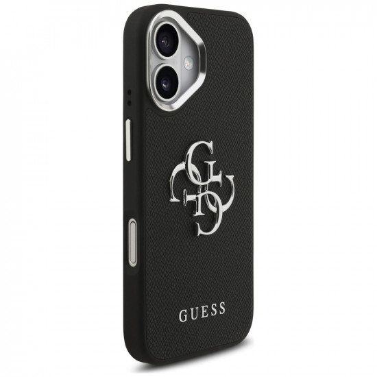 Case Guess Grained Big 4G Classic Logo for iPhone 17 black