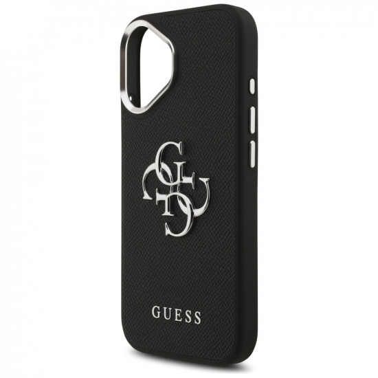 Case Guess Grained Big 4G Classic Logo for iPhone 17 black