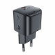 Acefast Wall Charger (A77) Type C, Mini GaN Charger, 30W, Power Delivery Black