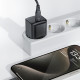 Acefast Wall Charger (A77) Type C, Mini GaN Charger, 30W, Power Delivery Black