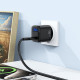 Acefast Wall Charger (A113) with Digital Display, Fast Charging, GaN, Type C, PD20W Black
