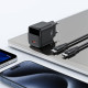 Acefast Wall Charger (A113) with Digital Display, Fast Charging, GaN, Type C, PD20W Black