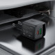 Acefast Wall Charger (A114) with Digital Display, Fast Charging, GaN, USB, Type C, PD25W, 5V/3A Black