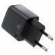 Acefast Wall Charger (A114) with Digital Display, Fast Charging, GaN, USB, Type C, PD25W, 5V/3A Black