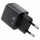 Acefast Wall Charger (A115) with Digital Display, Fast Charging, GaN, Type C, PD30W Black
