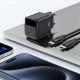 Acefast Wall Charger (A115) with Digital Display, Fast Charging, GaN, Type C, PD30W Black