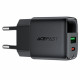 Acefast Wall Charger (A116) with Digital Display, Fast Charging, GaN, Type C, USB, PD35W Black