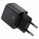 Acefast Wall Charger (A116) with Digital Display, Fast Charging, GaN, Type C, USB, PD35W Black