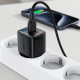 Acefast Wall Charger (A116) with Digital Display, Fast Charging, GaN, Type C, USB, PD35W Black
