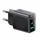 Acefast Wall Charger (A98) GaN, Fast Charging, USB, Type C, 30W, 5V/3A, Smart Chip Black