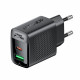 Acefast Wall Charger (A98) GaN, Fast Charging, USB, Type C, 30W, 5V/3A, Smart Chip Black