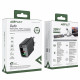 Acefast Wall Charger (A98) GaN, Fast Charging, USB, Type C, 30W, 5V/3A, Smart Chip Black