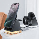 Acefast Charging Station 3in1 (E17) Magnetic Holder for Phone, Earbuds, Apple Watch, Ambient Light, 20.5W, 3A Black