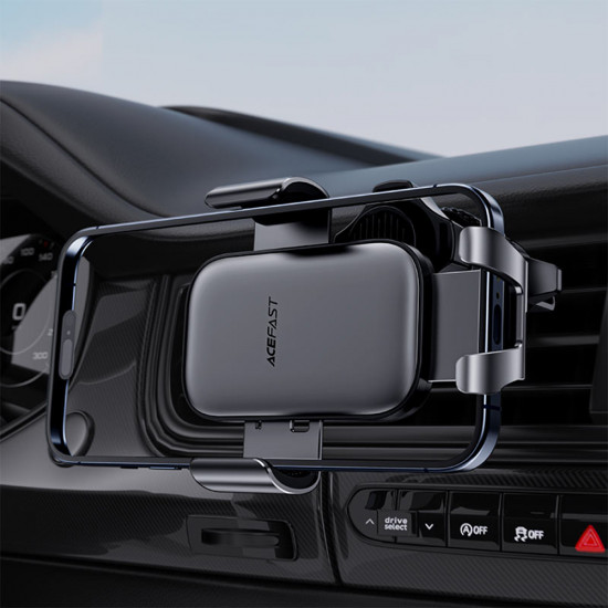 Acefast Gravity Car Holder (D38) for Air Vent, Stable Gravity Grip, Adjustable, Non Slip, Universal Metal Gray Acefast Gravity Car Holder (D38) for Air Vent, Stable Gravity Grip, Adjustable, Non Slip, Universal Metal Gray