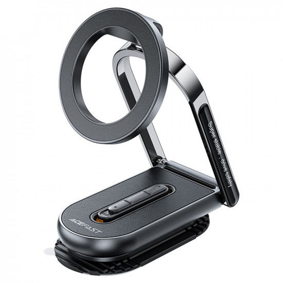 Acefast Car Holder (D54) Magnetic Grip, for Dashboard / Windshield, 360°, Dual Axis, Detachable Base, Max. 6.9" Black