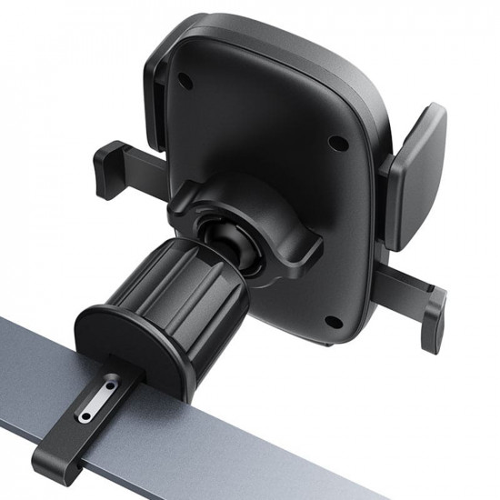 Acefast Car Holder (D56) for Air Vent, 4.7" 6.9" Phones, One Key Lock, Silicone Grip Black