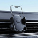 Acefast Car Holder (D56) for Air Vent, 4.7" 6.9" Phones, One Key Lock, Silicone Grip Black
