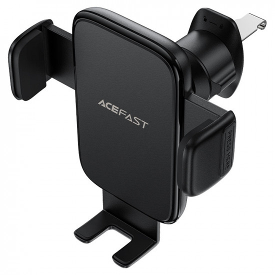 Acefast Car Holder (D27) for Air Vent, Free Rotation, Multi Angle Adjustment, Lock Clip, for 4.5 6.7" Phones Black