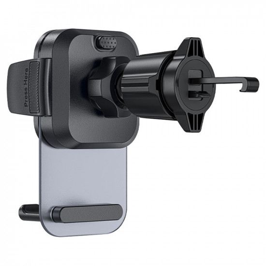 Acefast Car Holder (D25) for Air Vent, Free Rotation, Adjustable Angle, Secure Lock Clip, for 4.5 6.7" Phones Black
