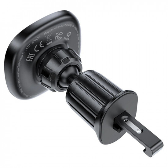Acefast Car Holder with Wireless Charging (D46) for Air Vent, Magnetic Grip, Non Slip, 15W, for 4.7 6.9" Phones Black