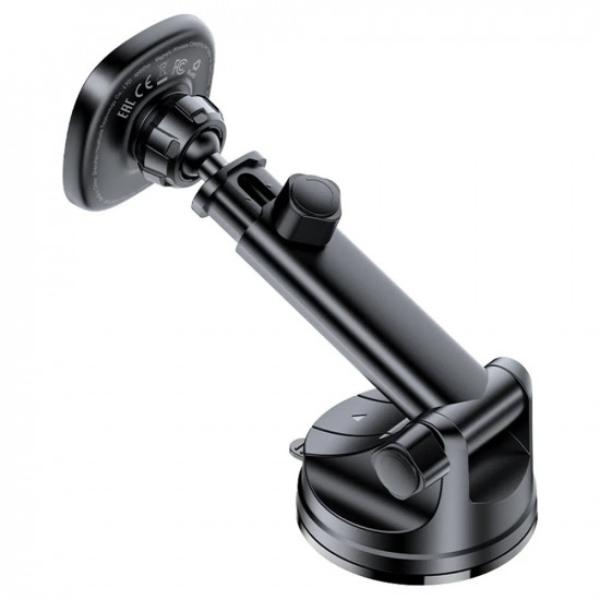 Acefast Car Holder with Wireless Charging (D47) for Dashboard, Magnetic Grip, Lock Clip, 15W, for 4.7 6.9" Phones Black