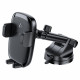 Acefast Car Holder with Wireless Charging (D49) for Dashboard, Magnetic Grip, Lock Clip, 15W, for 4.7 6.9" Phones Black