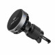 Acefast Car Holder with Wireless Charging (D40) for Air Vent, Magnetic Grip, Ice Cooling, Qi2, USB C, 15W Metal Gray